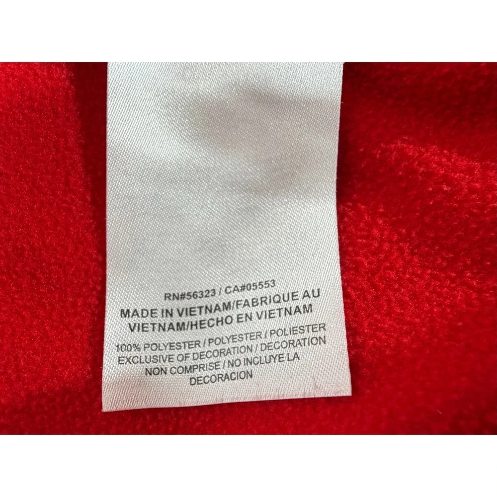 Nike Fleece Pullover XL Red Dri-FIT 1/4 Zip Athletic Activewear Performance READ